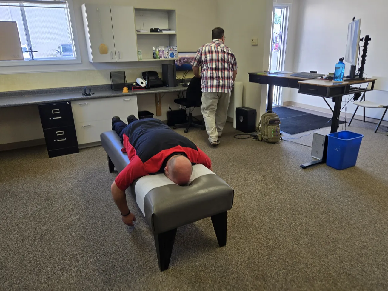 Side-lying adjustment with bolster support